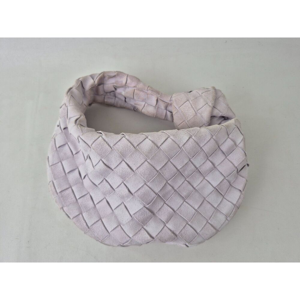 Bottega Veneta Mirth Washed Gold Mini Jodie Suede Leather Hobo Bag